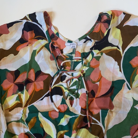 O’Neill beach coverup Tamra floral XS S NWT - Picture 4 of 13